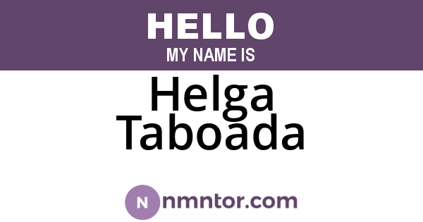 Helga Taboada