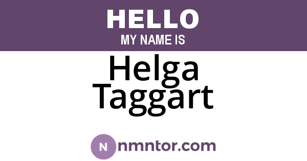 Helga Taggart