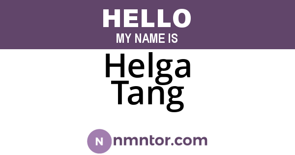 Helga Tang