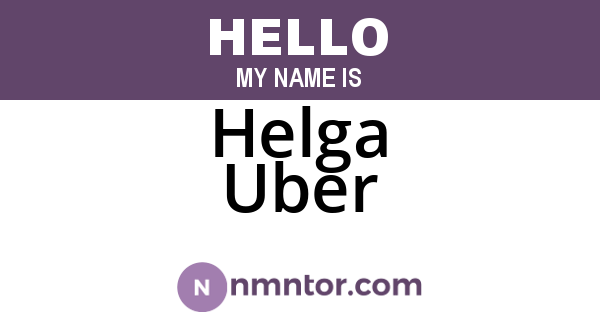 Helga Uber