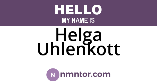 Helga Uhlenkott