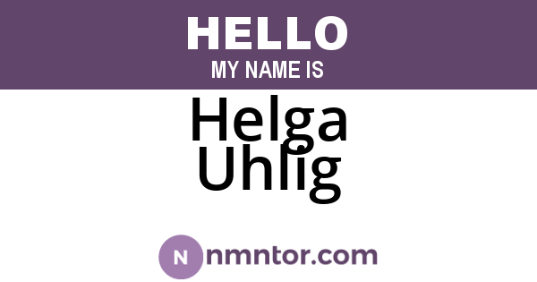Helga Uhlig