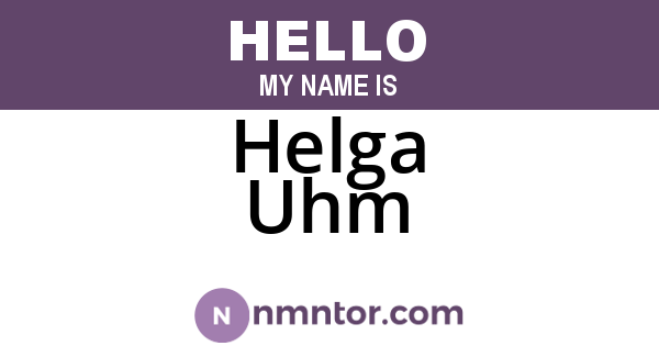 Helga Uhm