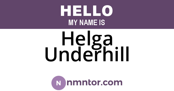 Helga Underhill