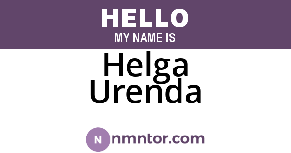 Helga Urenda