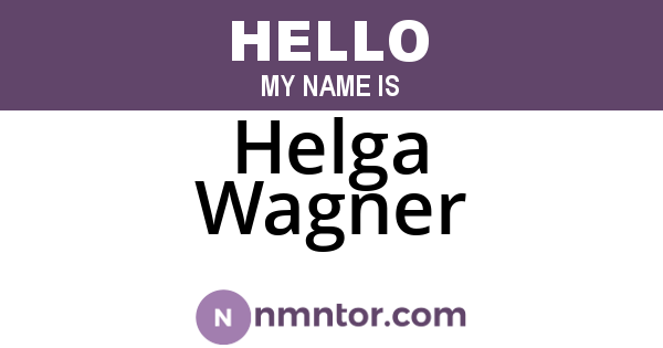 Helga Wagner