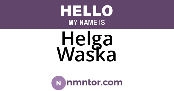 Helga Waska