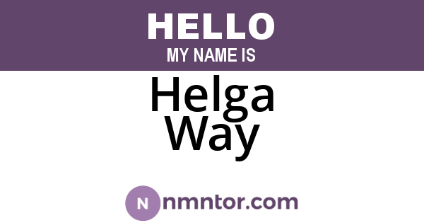 Helga Way