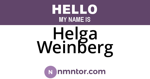 Helga Weinberg