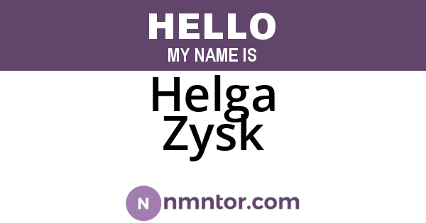 Helga Zysk