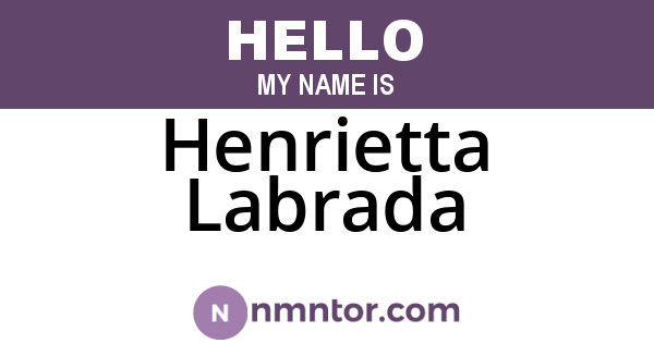 Henrietta Labrada