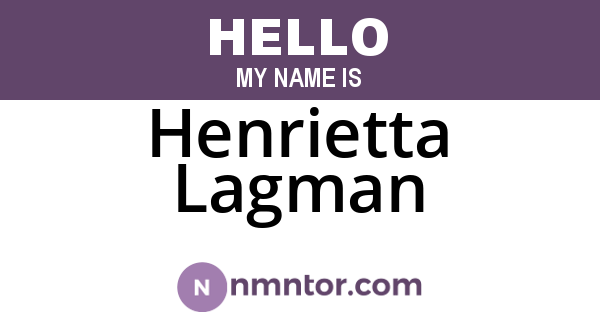 Henrietta Lagman