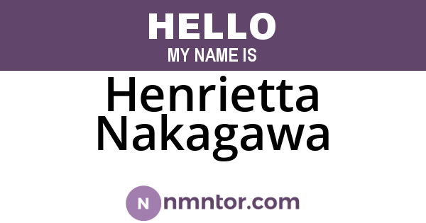 Henrietta Nakagawa