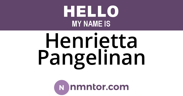 Henrietta Pangelinan