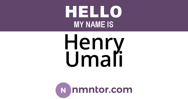 Henry Umali