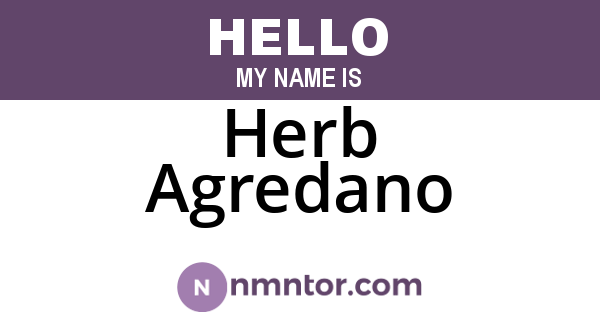 Herb Agredano