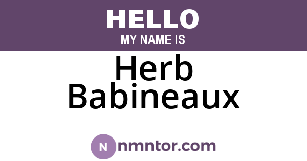 Herb Babineaux