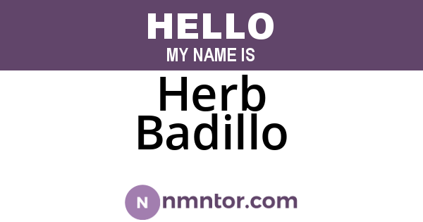 Herb Badillo