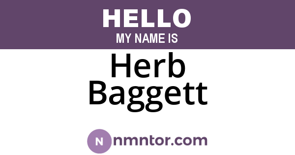Herb Baggett