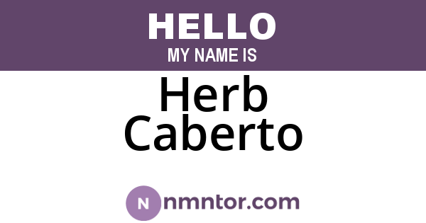 Herb Caberto
