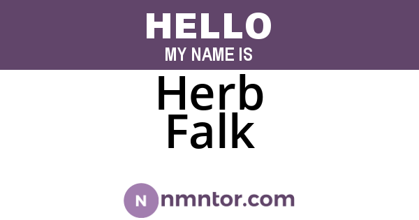 Herb Falk