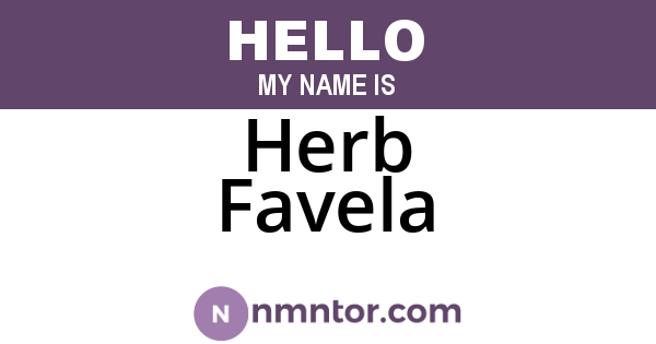 Herb Favela