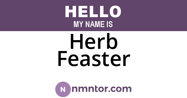 Herb Feaster