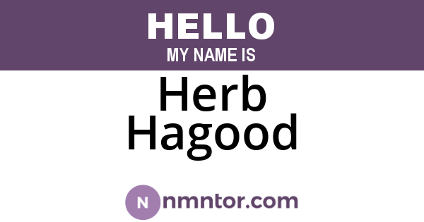 Herb Hagood