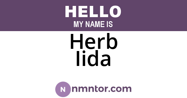 Herb Iida