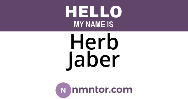 Herb Jaber