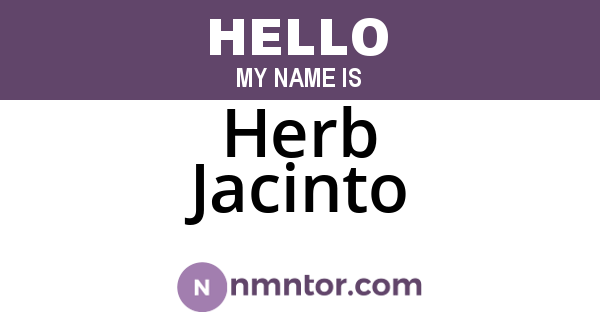 Herb Jacinto