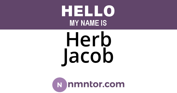 Herb Jacob