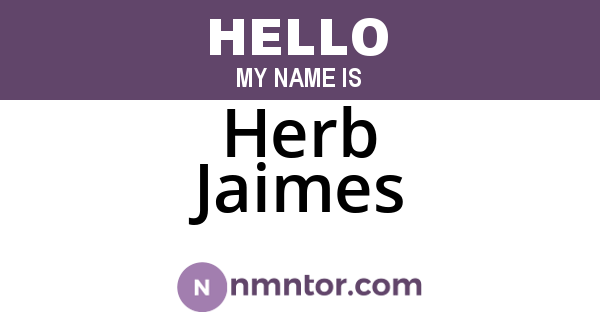 Herb Jaimes
