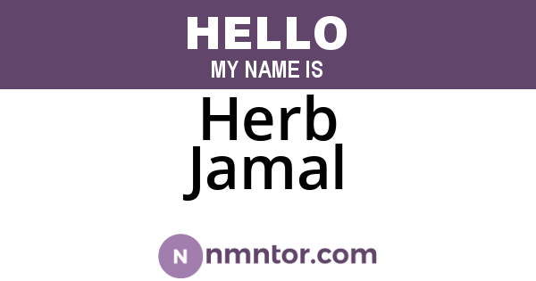 Herb Jamal
