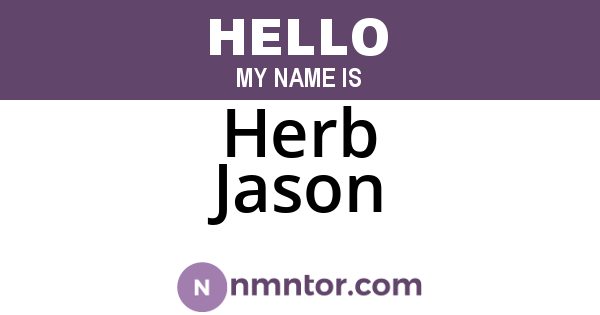 Herb Jason