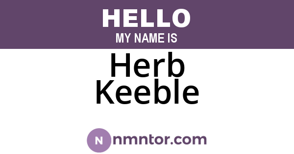 Herb Keeble