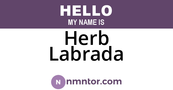 Herb Labrada
