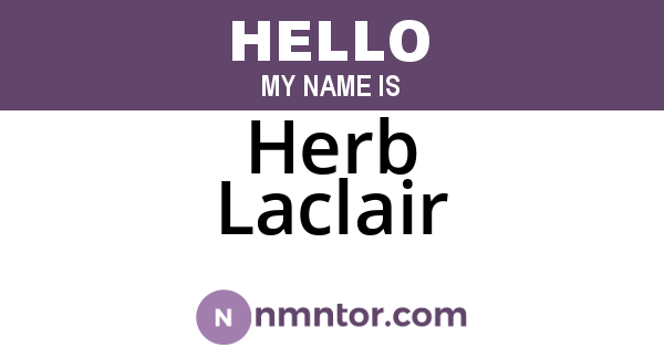 Herb Laclair