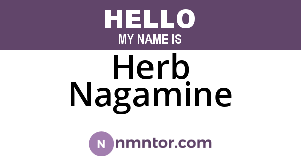Herb Nagamine