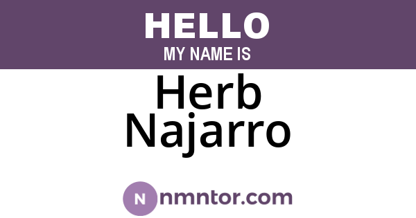 Herb Najarro