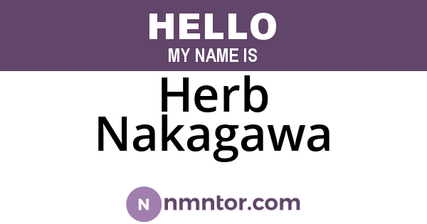 Herb Nakagawa