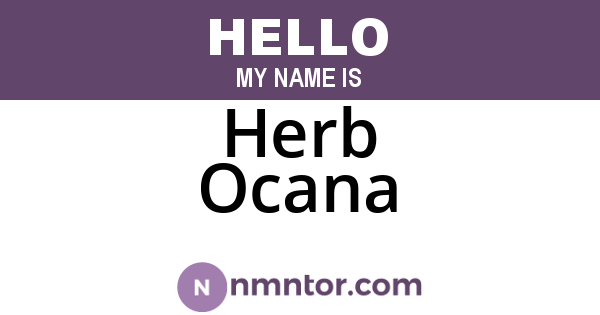 Herb Ocana