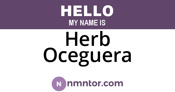Herb Oceguera