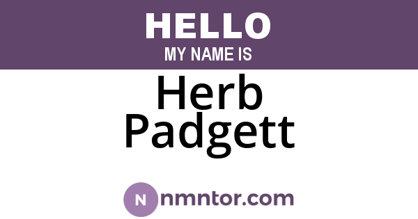 Herb Padgett