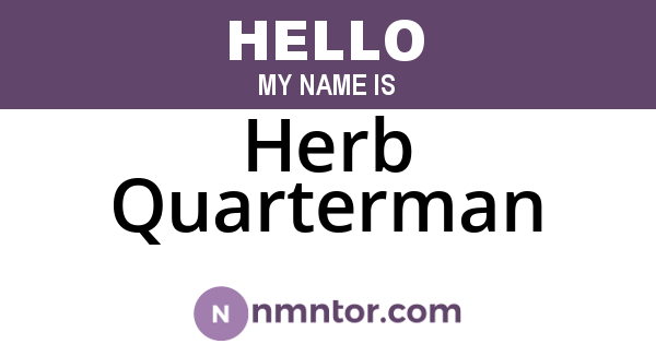 Herb Quarterman