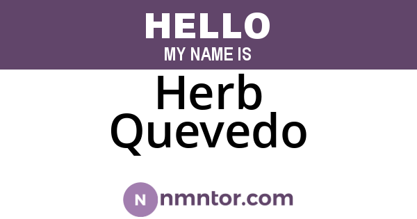 Herb Quevedo