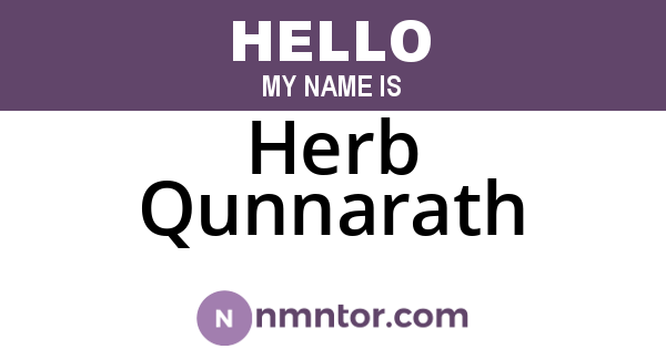 Herb Qunnarath
