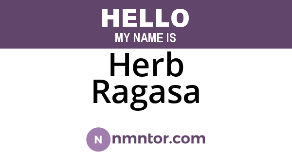 Herb Ragasa