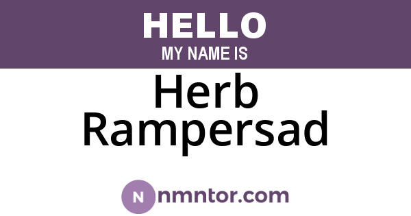 Herb Rampersad