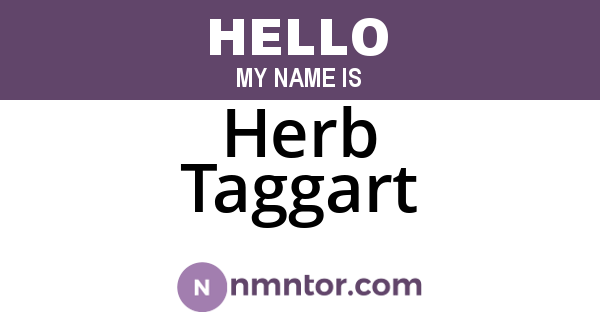 Herb Taggart